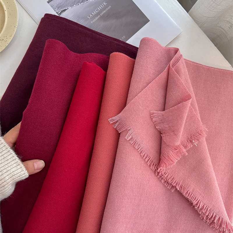Fashion Winter Soft Warm Cashmere Scarf for Women Solid Color Wraps Shawls Bandana Foulard Lady Poncho Echarpe Stoles J251118