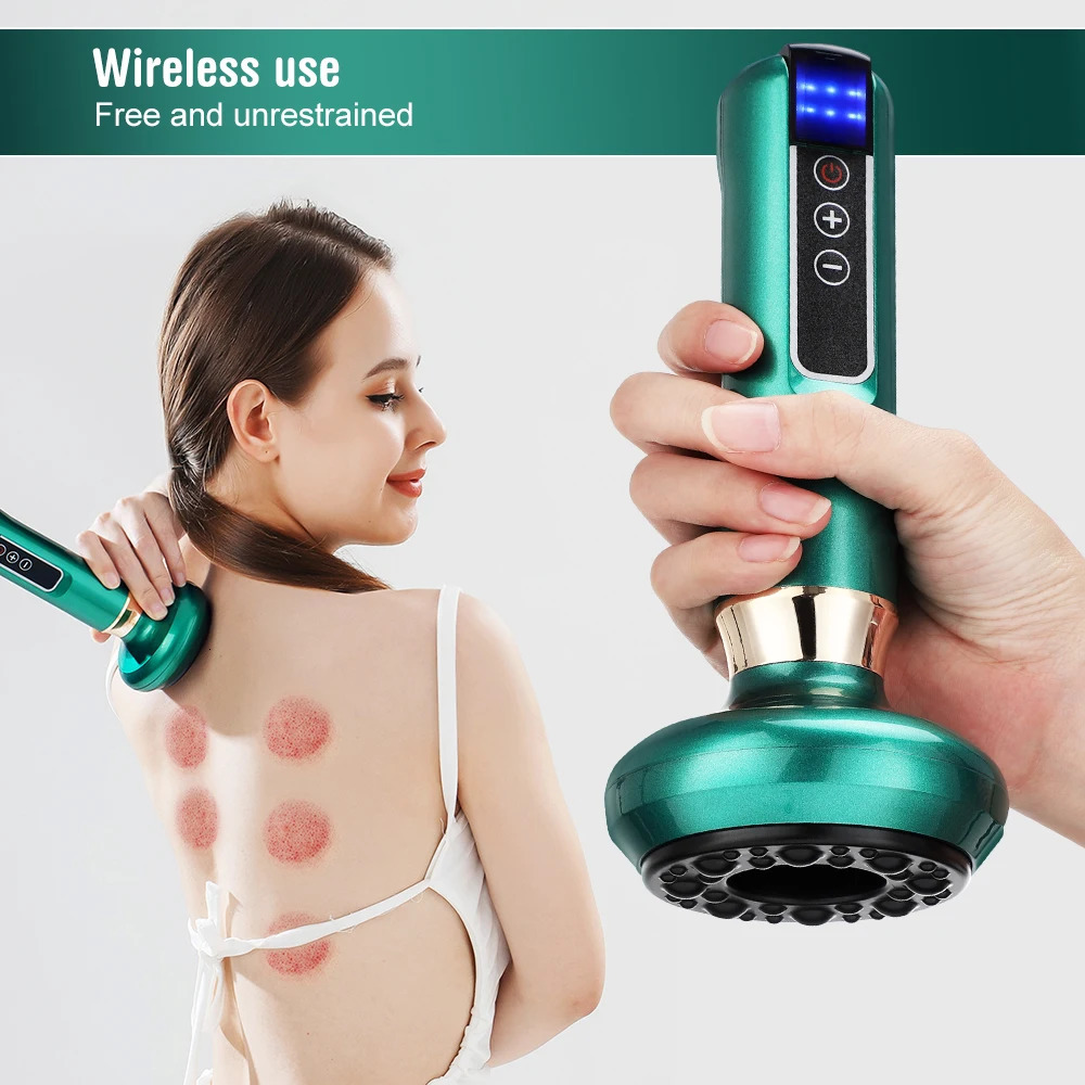 Anti Cellulite Infrared Thermo Shaping Electric Cupping Massager Suction Scraping Rechargeable Full Body Back Shoulder Slimming 251015