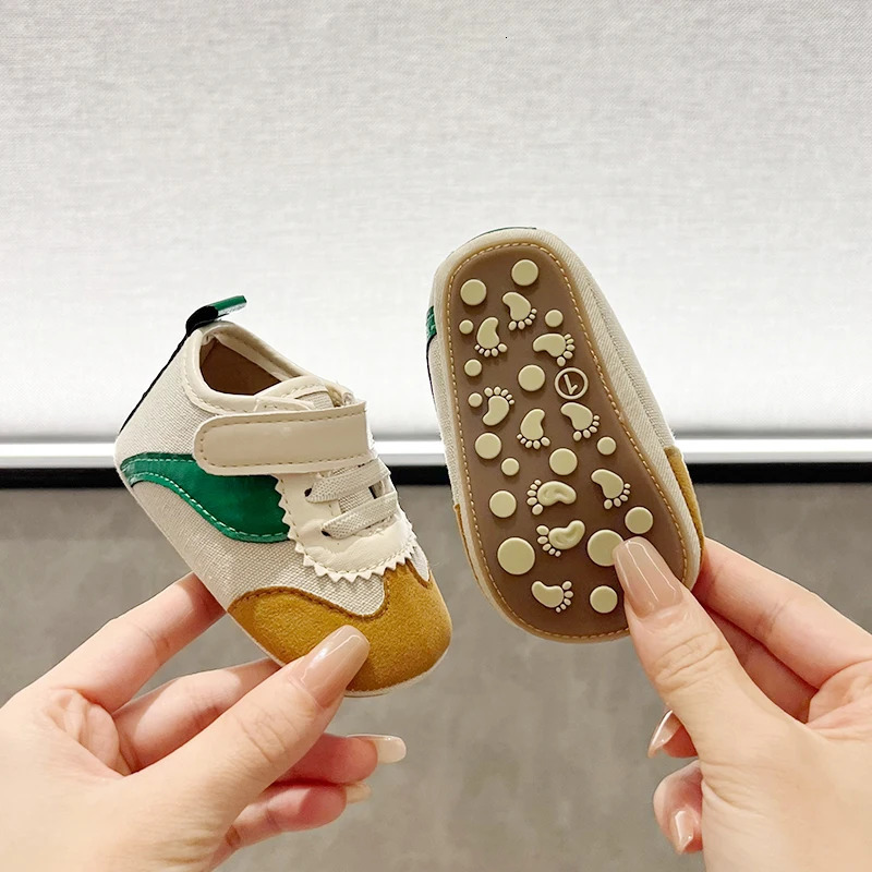 borns Baby Sports Shoes Striped Casual Anti Slip for Centenarians Boys and Girls Aged 018 Months 251022