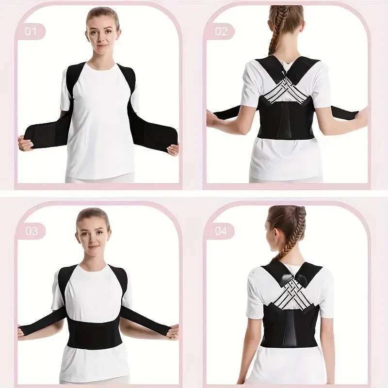 Dropshipping Stock Adjustable Back Posture Corrector Belt Women Men Prevent Slouching Relieve Pain Posture Corrector D251022