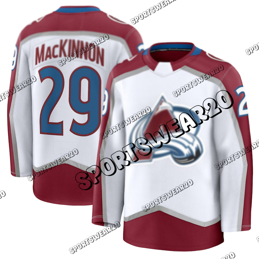 #29 Nathan MacKinnon Colorados city Avalanche Jersey #8 Cale Makar #92 Gabriel Landeskog #96 Mikko Rantanen Hockey Jerseys