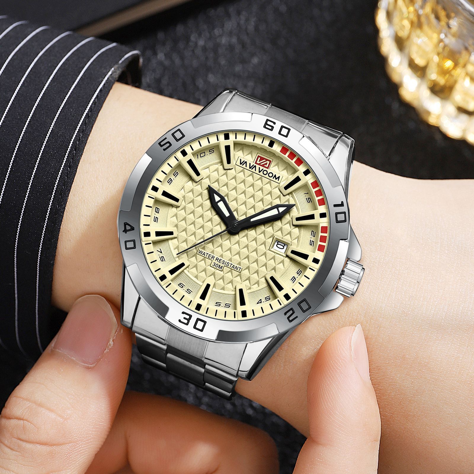 Designer Watch Concept Luxury Watch Watch Waterproof Quartz Watch Large Dial Luminous Men's Watch Air Hole High-end Fashion Watch Men