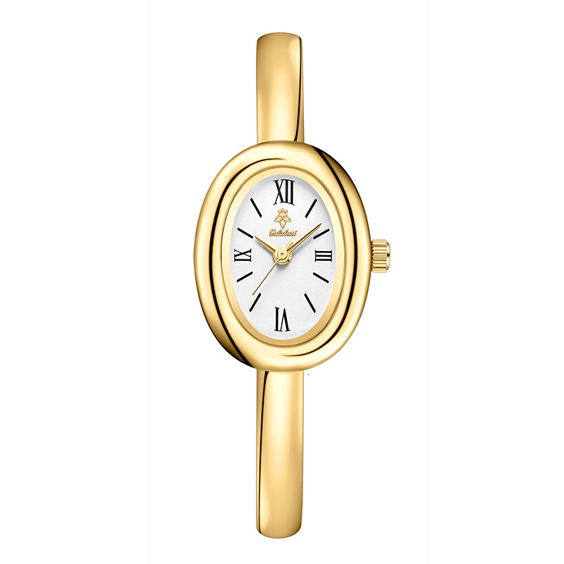 Designer Watch Yalalusi Luxury Watch High-end Watch Oval Bracelet Women's Watch Gold Watch Simple Quartz Watch