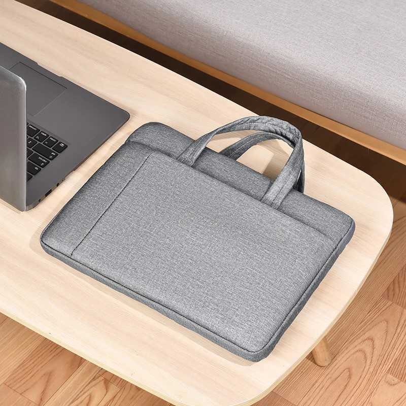 A 156 Inch Simple Design Laptop Briefcase High Quality Handbag Business Document Bag Elegant Computer Clutch for Men Women W251022