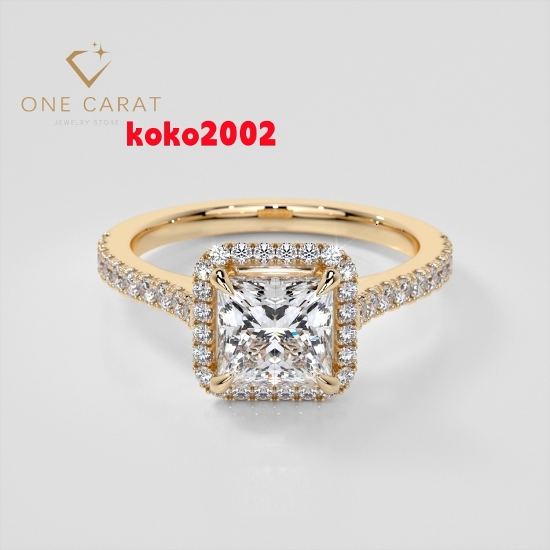 Ladys Classic 14K 18K Gold Engagement Moissanite Diamond Ring New Wedding Ring with GRA Certificate for Parties