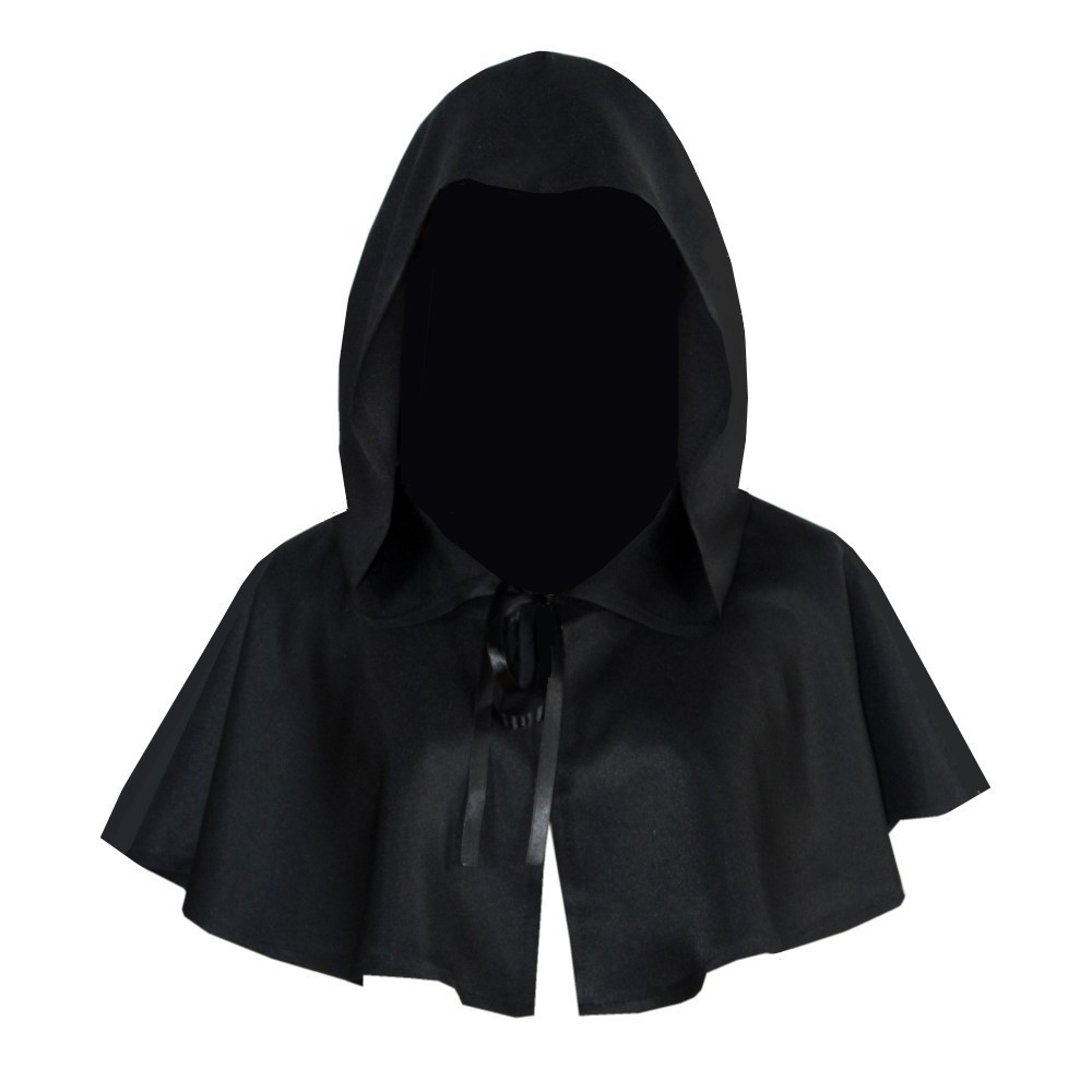 Halloween cos costume Reaper cape, medieval hooded cape cospiay costume