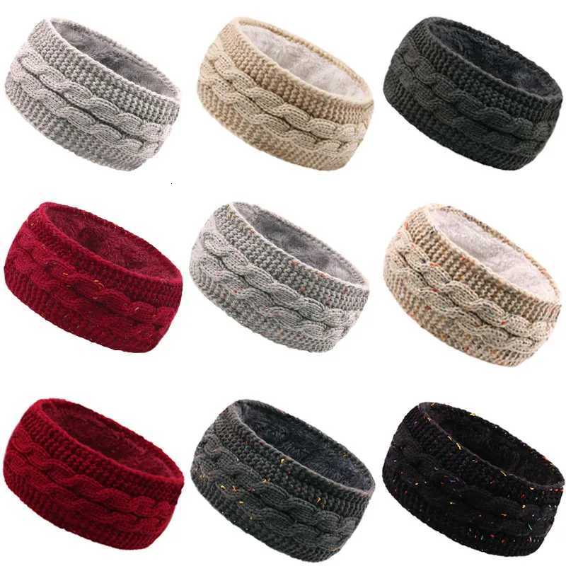 Winter Chunky Knit Womens Headband Trendy Cable Commute Hair Band Chunky Knit Fleece Lady Ear Warmer Thick Fashionable Hair Tie V251022
