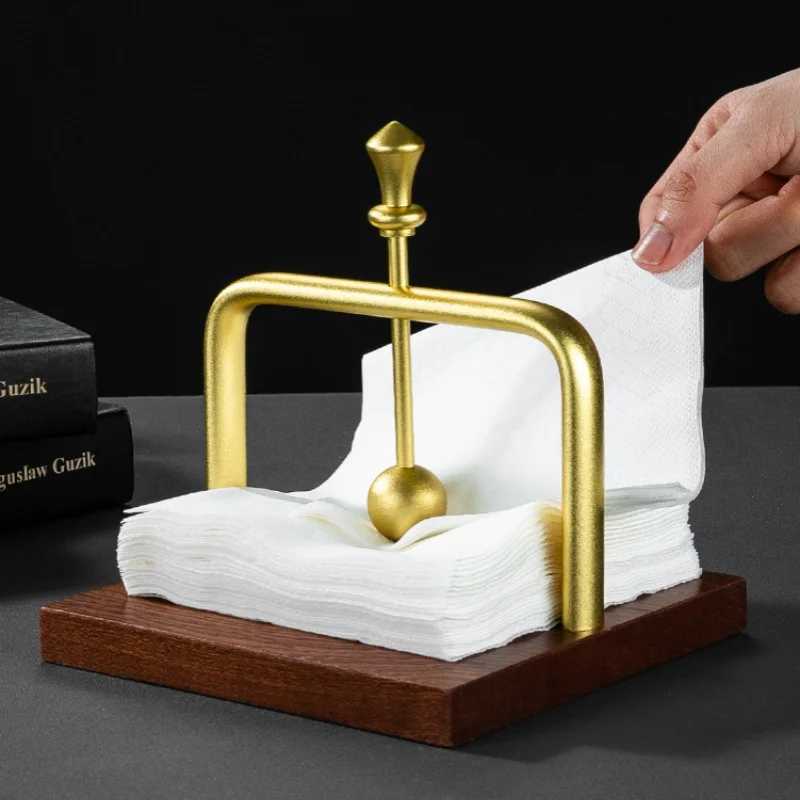1pc Wooden Napkin Holder Cafe Western Restaurant Tissue Rack Vertical Paper Stand Elegant Design Dining Table Sturdy Decoration Y251022