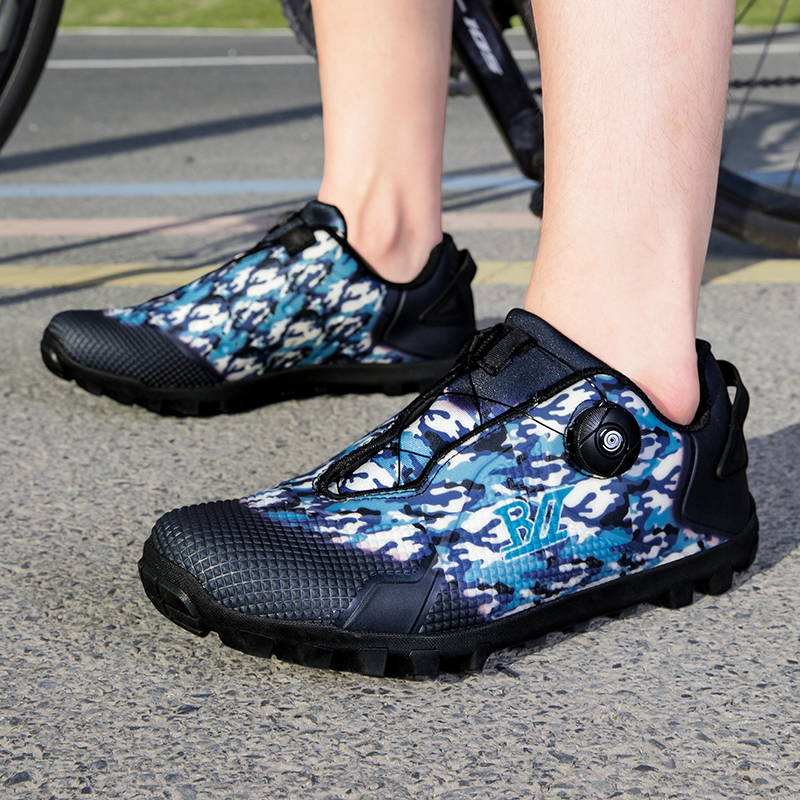 Men's Cycling Shoes Sneakers Trainers - Outdoor Professional, Non Slip, Wear Resistant, Breathable for Cycling