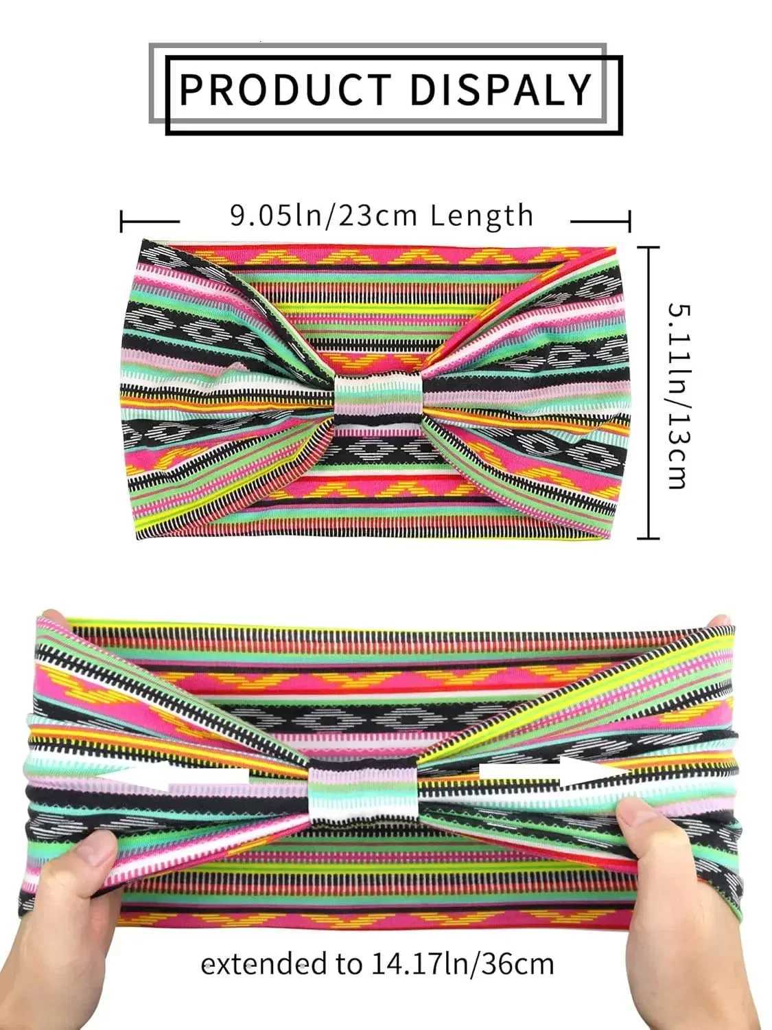 Twisted Wide Hair Bands for Women Wide Turban Workout Headband Fashion Yoga Hair Bands Boho Twisted Thick Hair Accessories V251022