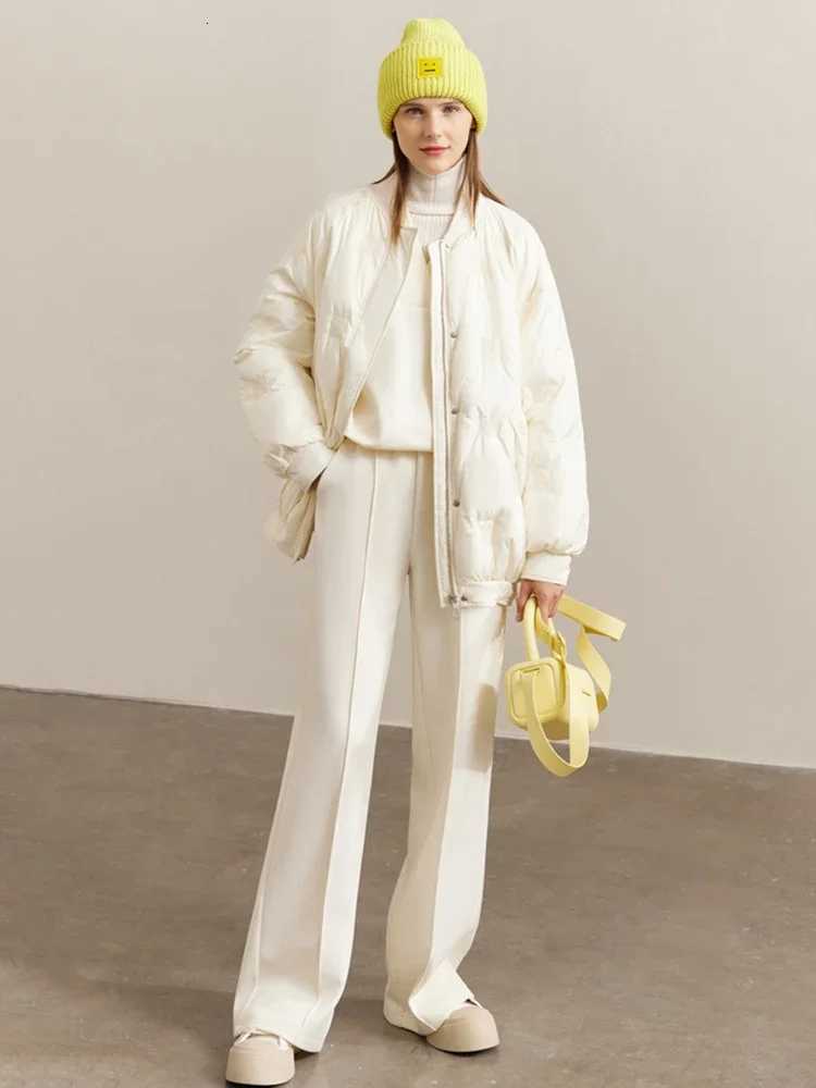 AMll Minimalism Women Tops 2025 Spring Elegant Commuter Fashion Loose Sweatshirs Casual Straight Leg Pants Separately 12241259T251022