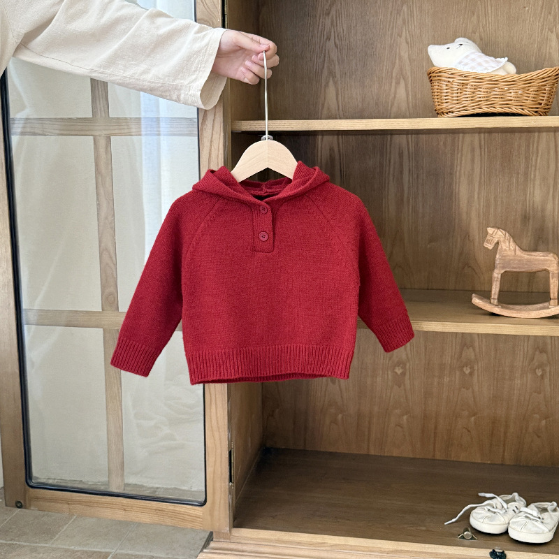 Baby Thickened Sweater Set Fall/Winter 2 Piece New Outfit for 1-Year-Old Boys & Girls 2025