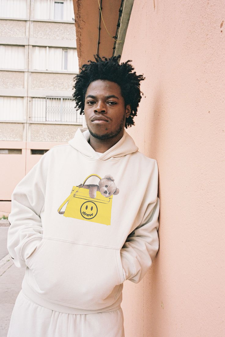Drew House Smiling Face Bieber Bear Bag Print Hoodies