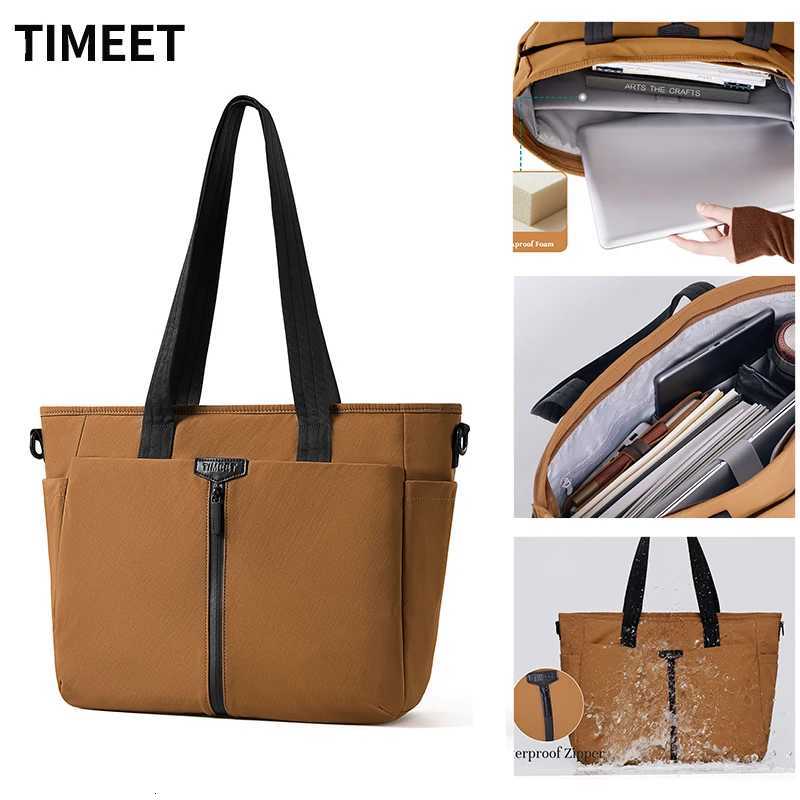 Timeet Laptop Bag For Women Men SingleShoulder Crossbody Briefcase Large Capacity Waterproof Notebook Bag 156 Inch 17 Handbag W251022