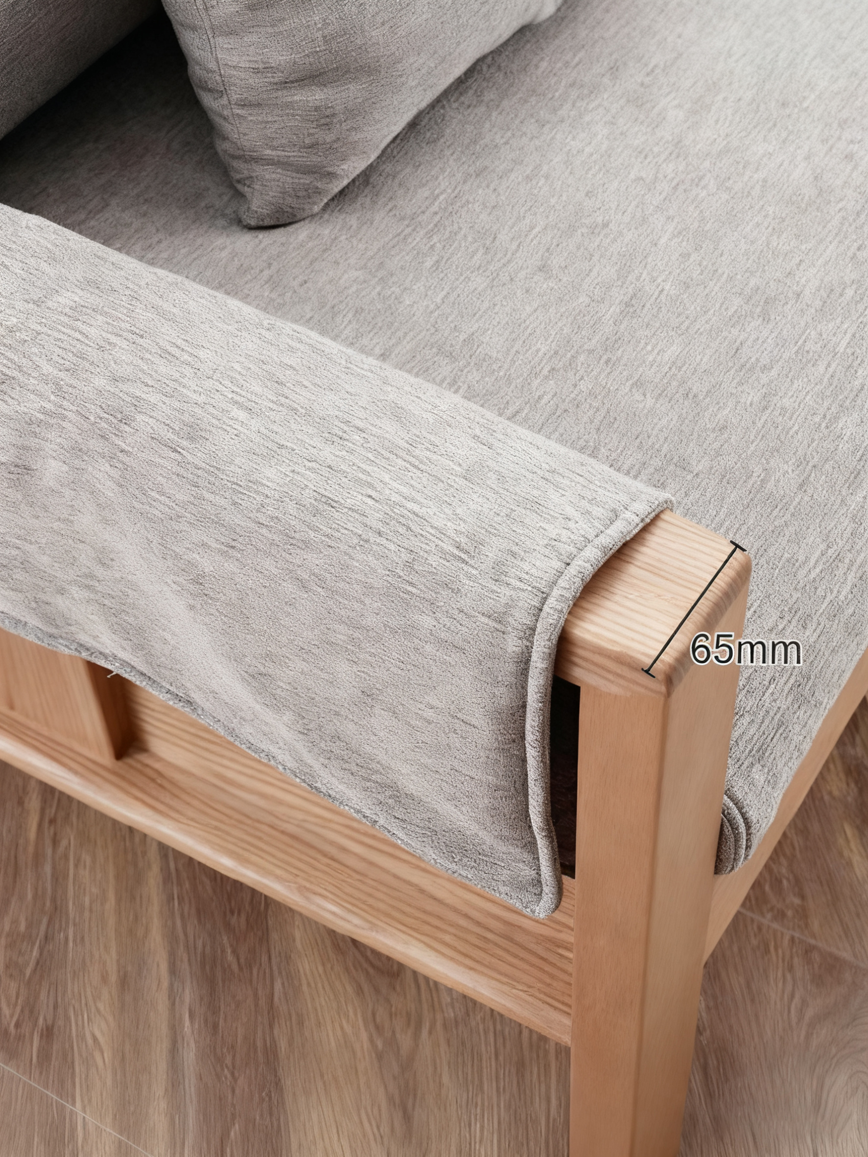 Sophisticated Furniture: Handcrafted Solid Timber Frame Sofa with Wrapping Design