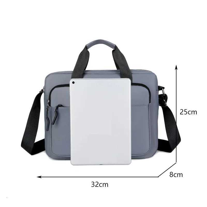 New Mens Largecapacity Horizontal Shoulder Bag Messenger Bag Briefcase Multifunctional Simple A4 Book Handbag Business Bag W251022