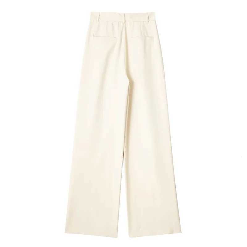 HXAO Women 2024 Wide leg Pants Baggy High Waist Pants Womens Wide Trousers Black Office wear Wide Pants Woman Autumn TrousersT251022