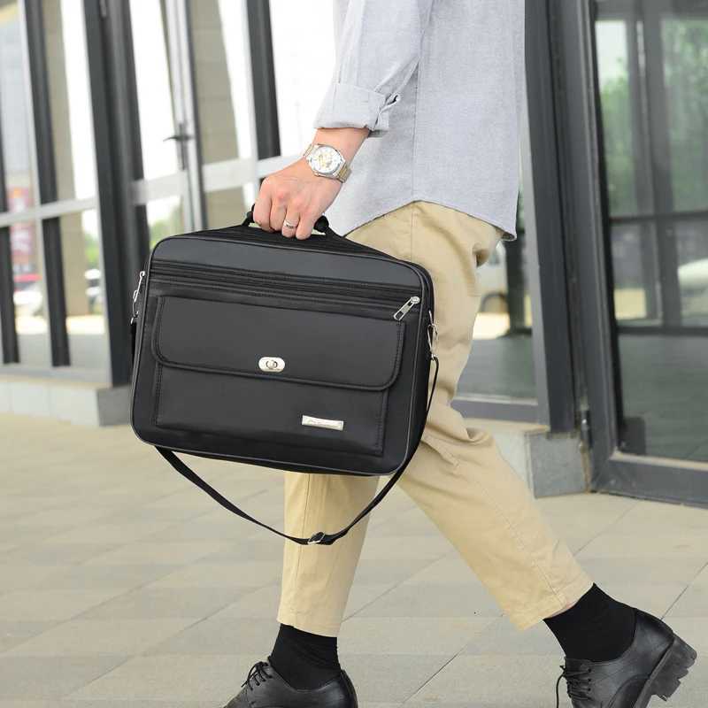 Mens Briefcase Handbags 17inch Large Capacity Men Business Bag Casual Men Shoulder Bag Brand Good Quality Messenger Bag W251022