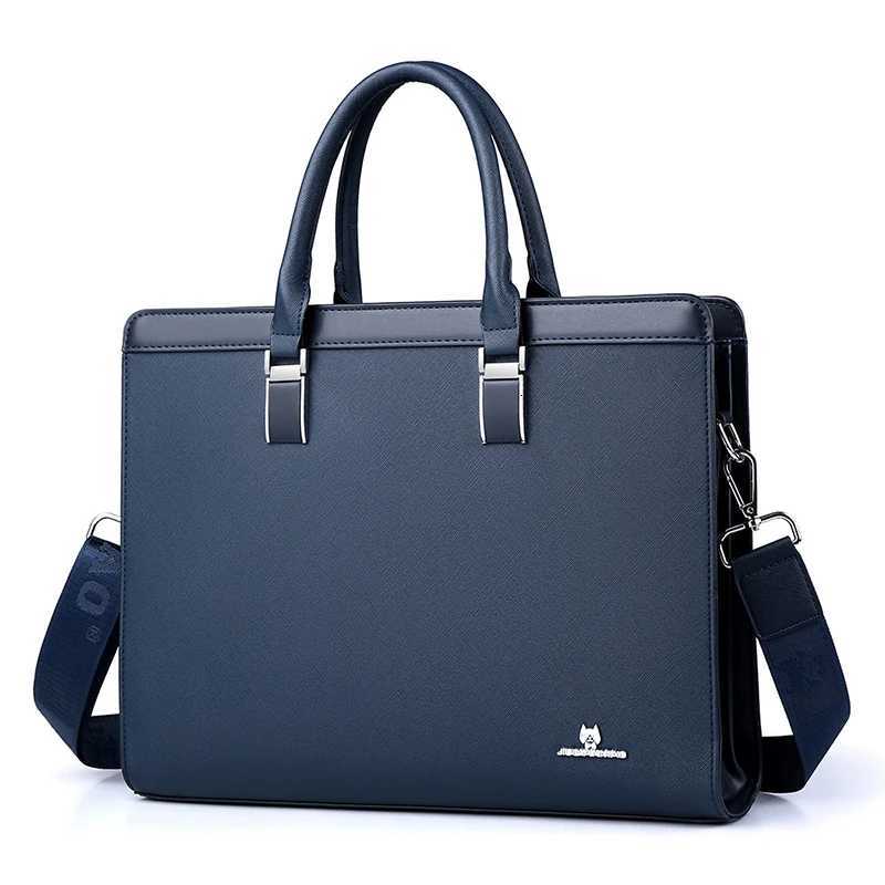 Mens Briefcases Bag Executives Designer PVC Business Office Shoulder Square Side Laptop Messenger Crossbody A4 Documents Bag W251022