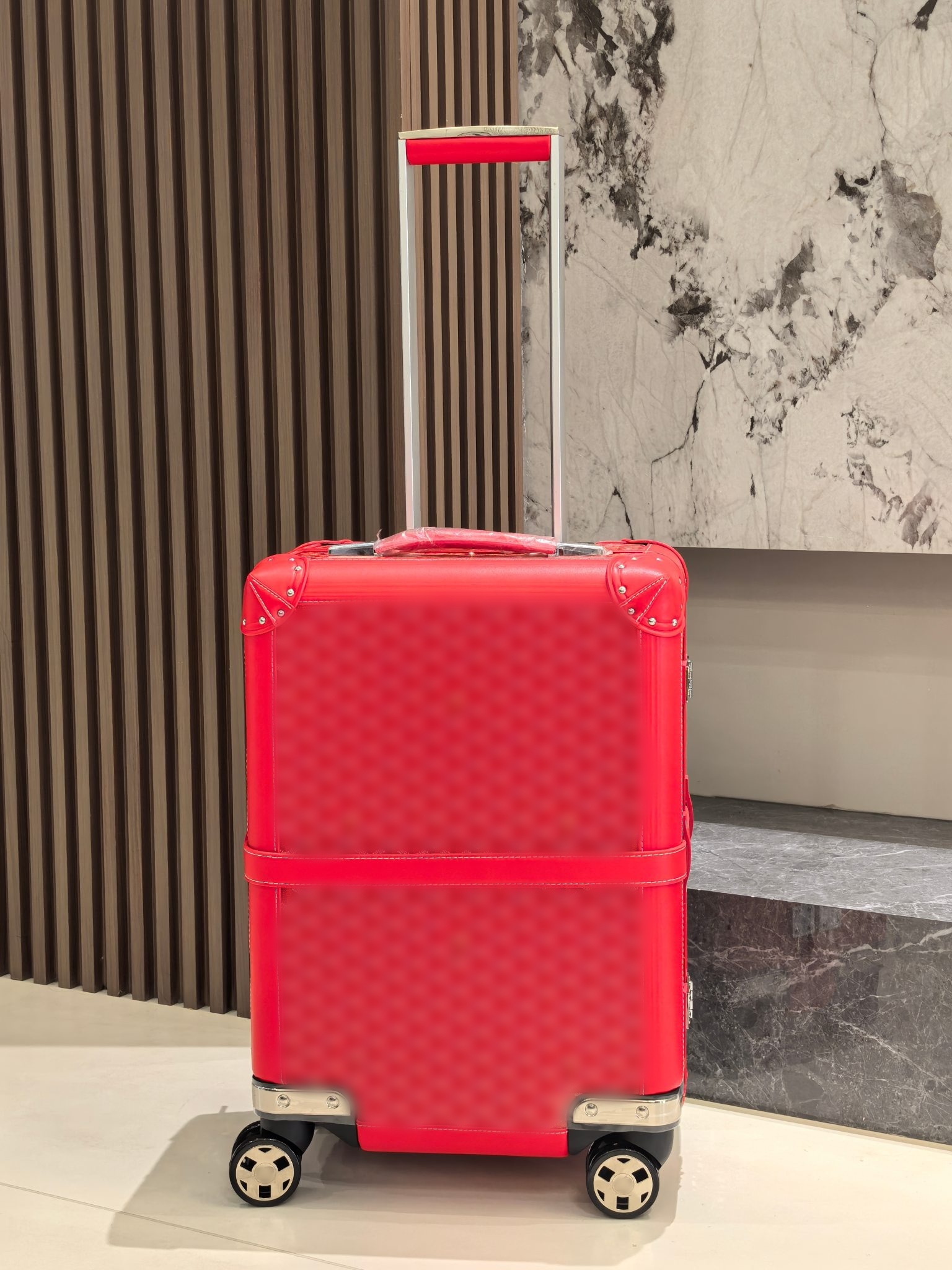 Designer luggage, carry-on suitcase, stylish, trendy, luxurious, one of the most expensive suitcases in the world.