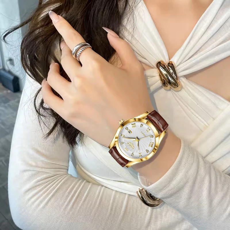 LIGE Women Watch Fashion Leather Military Sport Waterproof Watches For Women Top Womens Bracelet Watch Reloj Mujer 251027