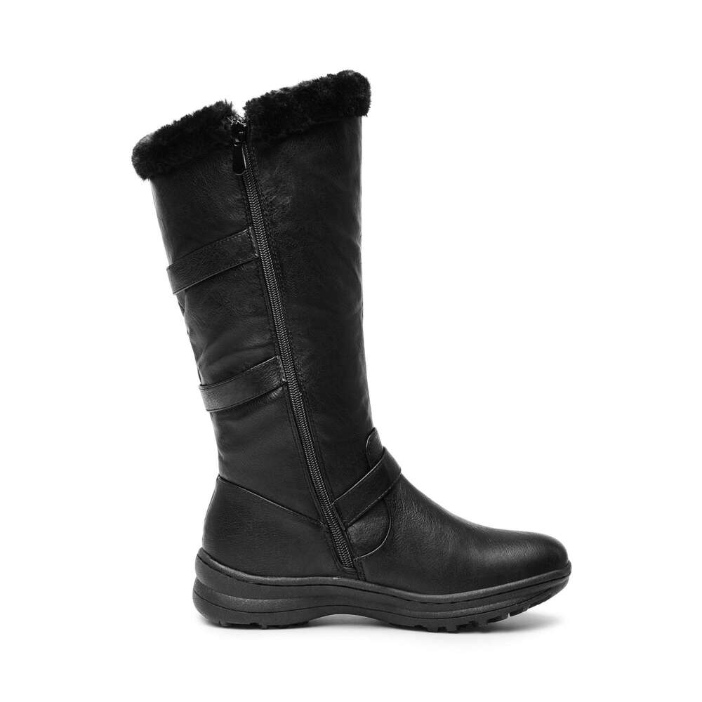 Women's Winter Fully Fur Lined Zipper Closure Snow Knee High Boots DREAM PAIRS