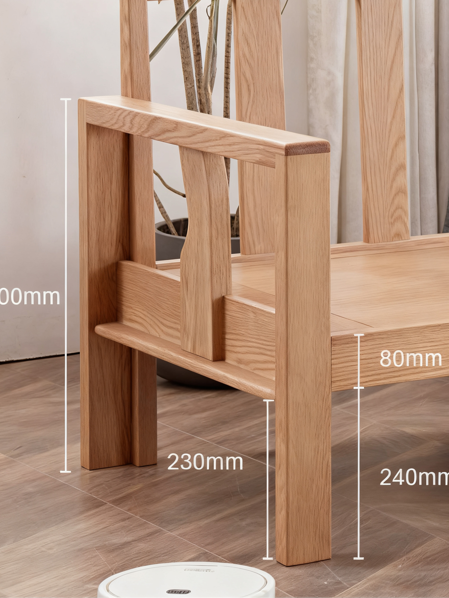 Sophisticated Furniture: Handcrafted Solid Timber Frame Sofa with Wrapping Design