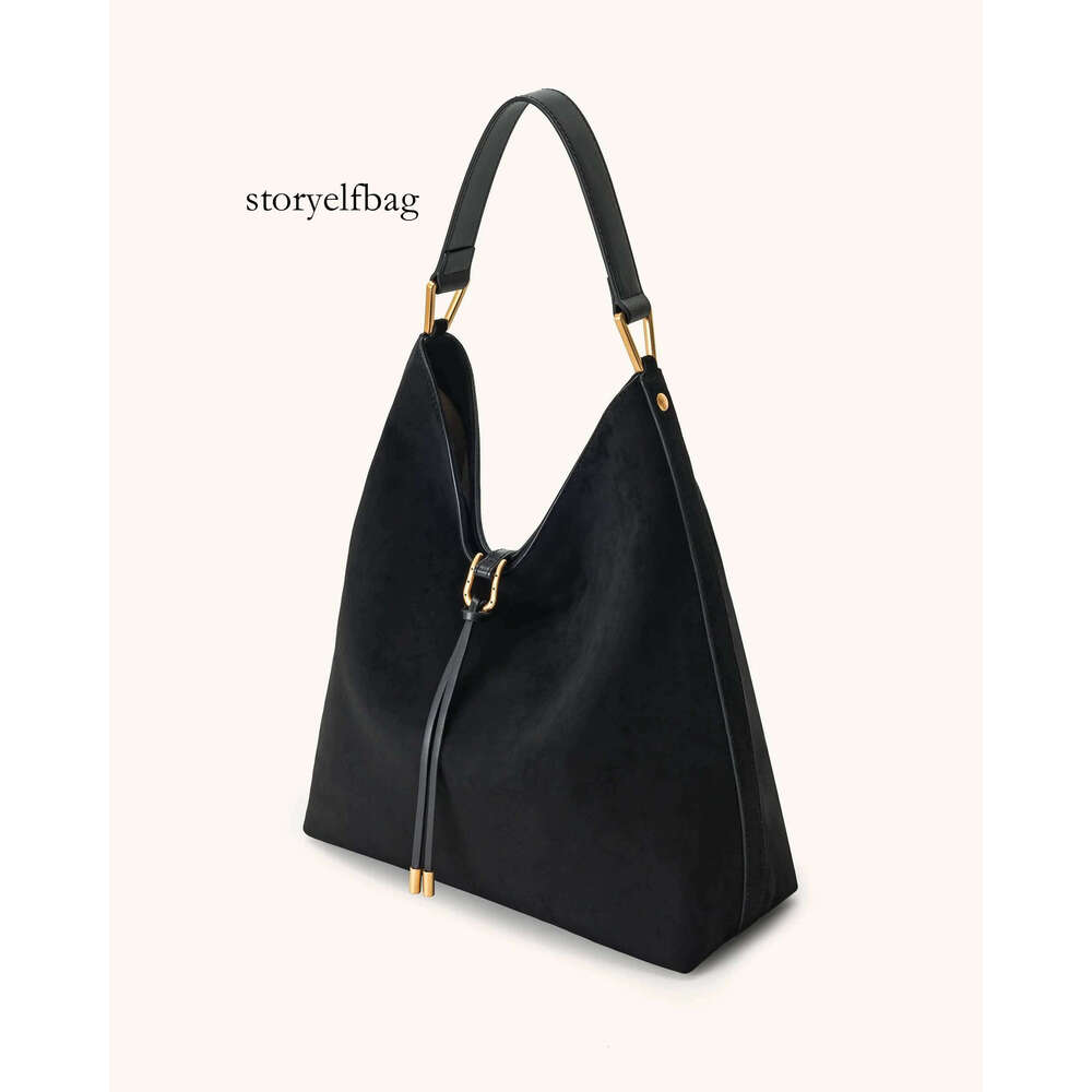 Aria Faux Suede Shoulder Large Capacity Solid Color Underarm Simple Casual Commuter Bag Designer Bags