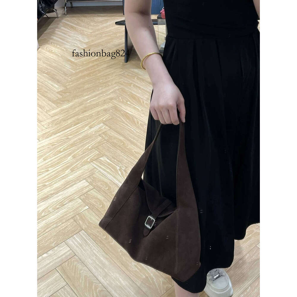 Genuine Grade Suede Leather Women's Tote Designer Brand Cowhide Ladies Shoulder Underarm Bag Small Handbag
