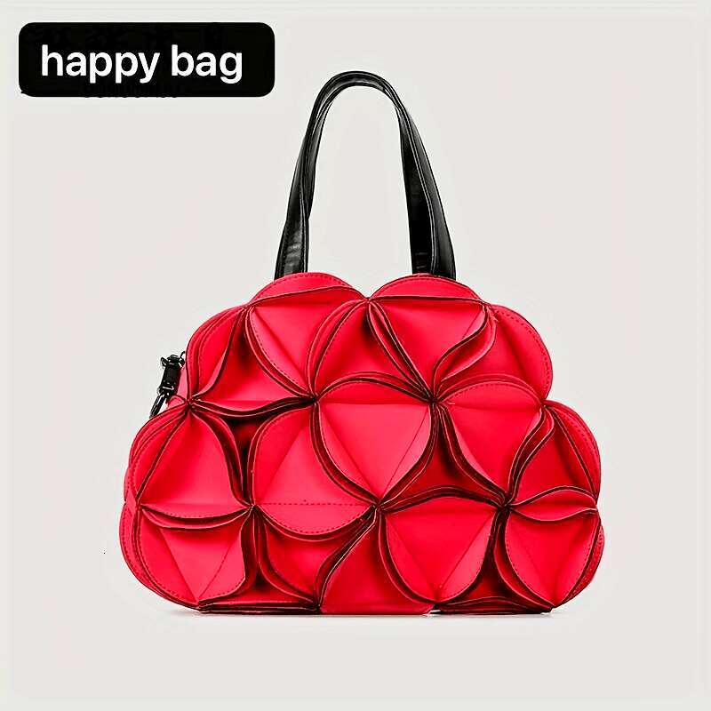 Stylish Teal Black Floral Handbag Women - Trendy Cloud-Pleated Shoulder & Crossbody Bag With Elegant Ing, Perfect For Casual Or Formal Ocns