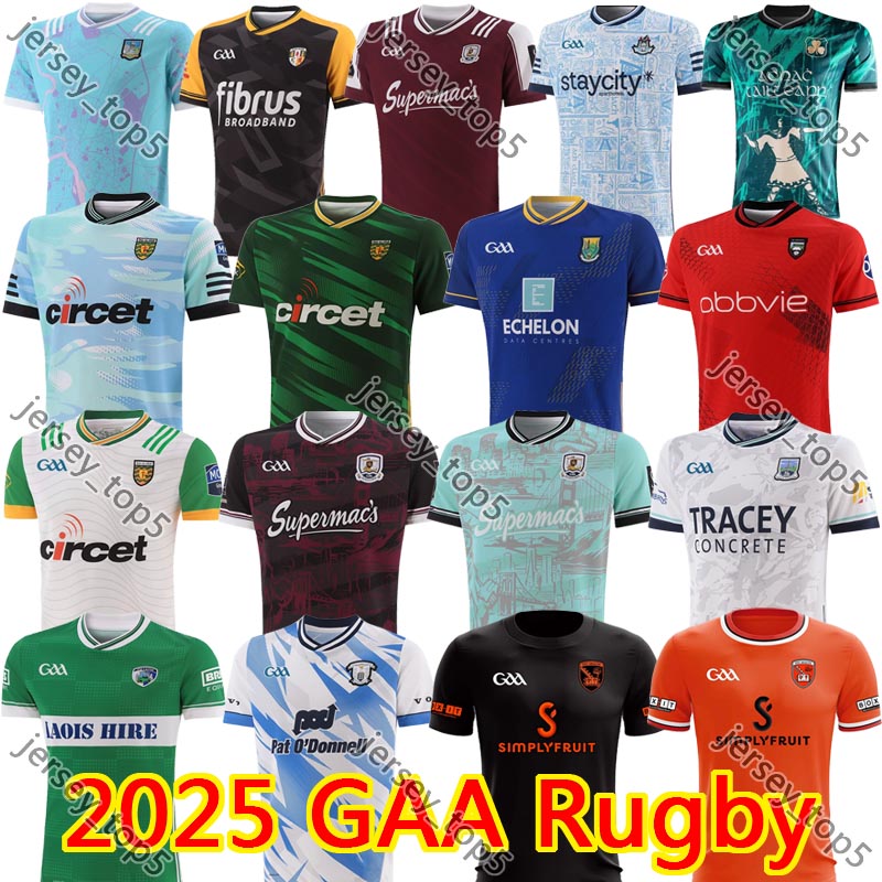 2025 GAA Rugby jerseys Dublin Down Louth Antrim Wexford Wicklow Laois MAYO Hurling Derry Westmeath Limerick Cork Donegal Ireland shirt Fermanagh Tyrone Tipperary