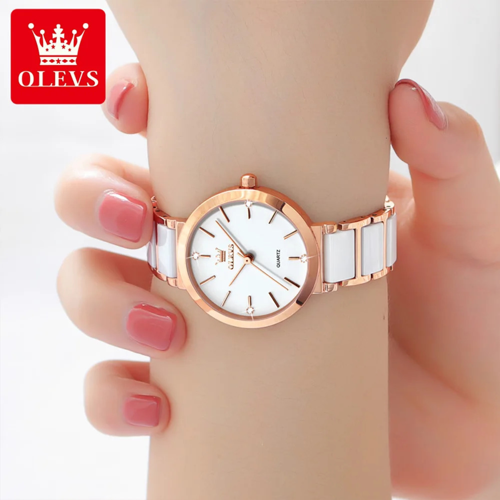 OLEVS Womens Wristwatch Watch for Women Elegant Bracelet Waterproof Fashion Quartz Ladies Watches Reloj Para Mujer 251027w