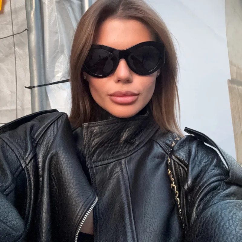 Autumn Winter Vintage Leather Jacket For Women Lapel Long Sleeve Casual Coat Zipper Y2k Short Streetwears Lady Outwears 251017