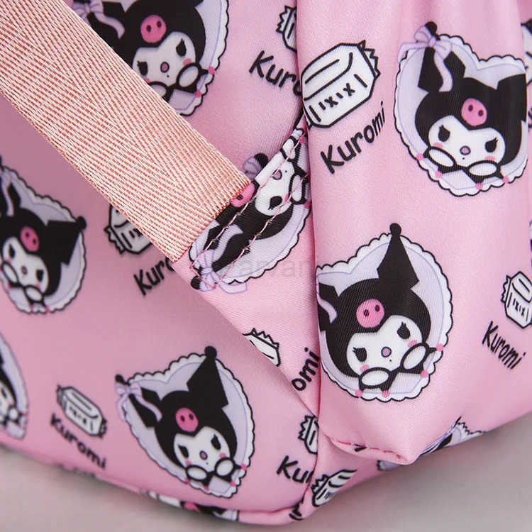 Sanrio Hello Kitty 4pcs Backpack Cartoon Cute Kuromi Melody Student Backpack Toy Pencil Case Wallet Set Casual Outdoor Bag Gift L251022