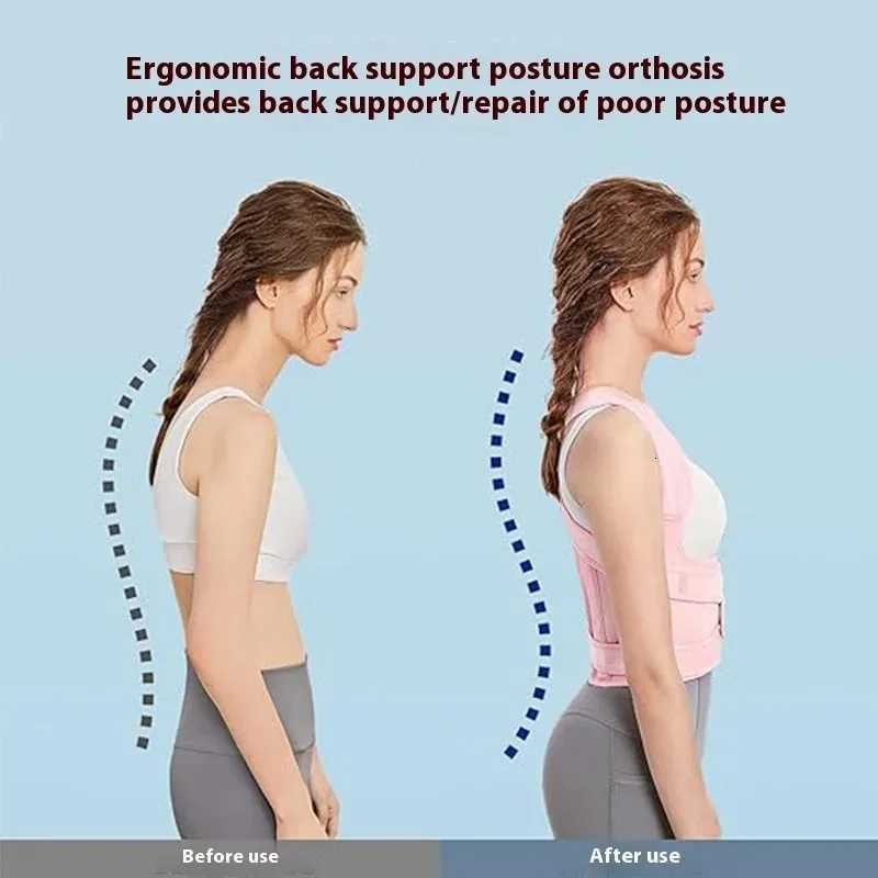 Back Posture Corrector Lumbar Pad Waist Support Hunchback Spinal Orthopedic Straps Correct Unisex Back Brace For Adult D251022