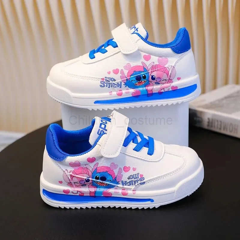 Disney New kids Stitch princess cute Casual shoes nonslip soft bottom sports shoes for girl gift eu size 2031 H2510221