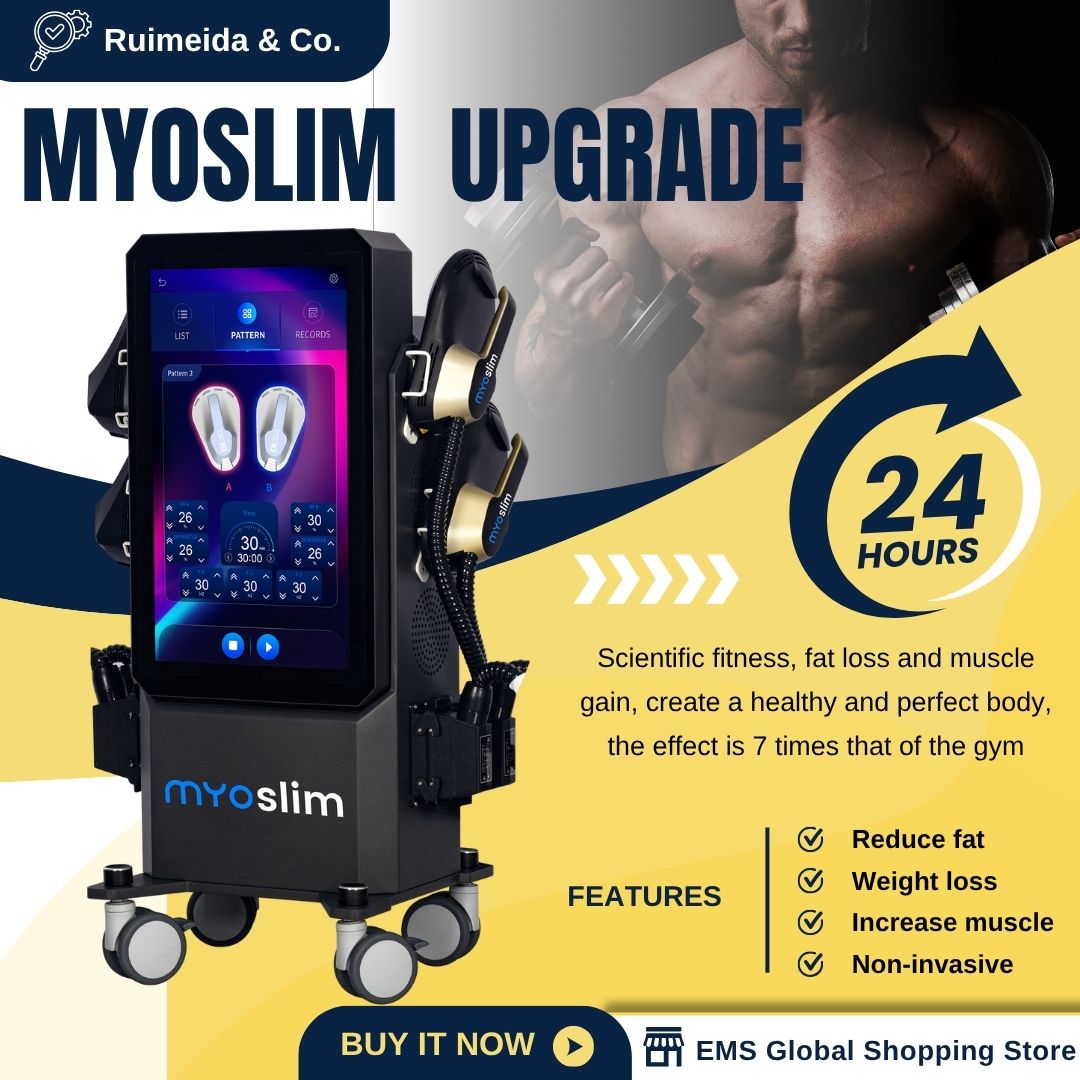 15Tesla EMS Body Contouring Machine 6500W MYOSLIM HI-emt High Power Fat Burning Muscle Toning Equipment For Spa and Beauty Salon Use