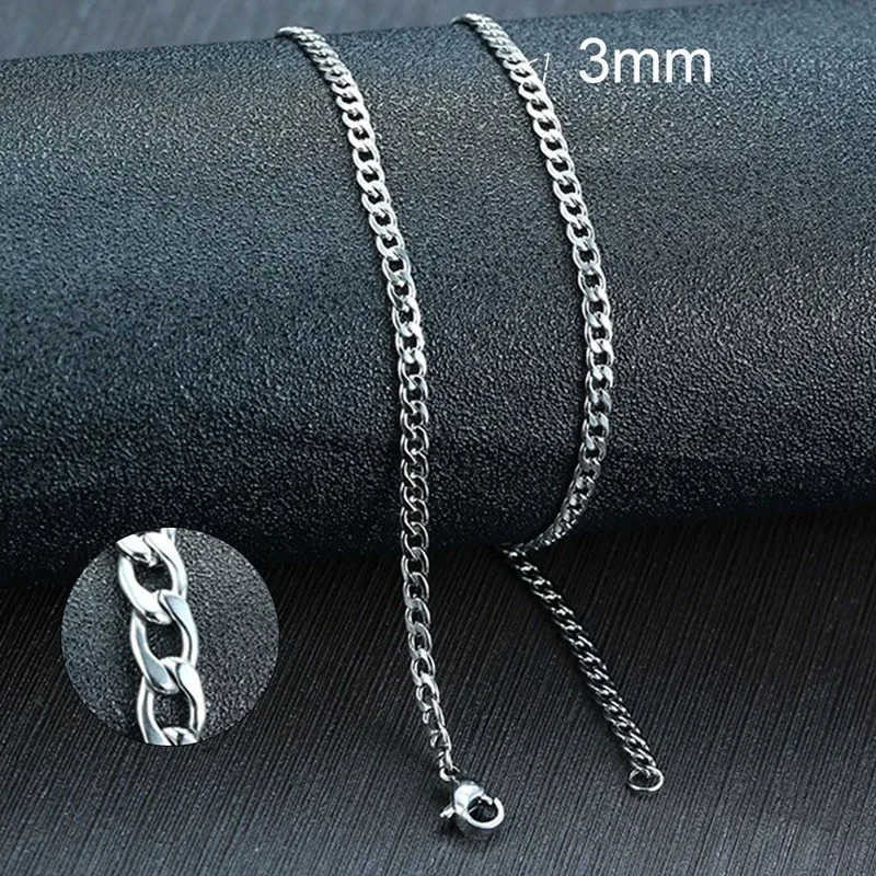 Vnox Mens Cuban Link Chain Necklace Stainless Steel Black Gold Color Male Choker colar Jewelry Gifts for Him U251022