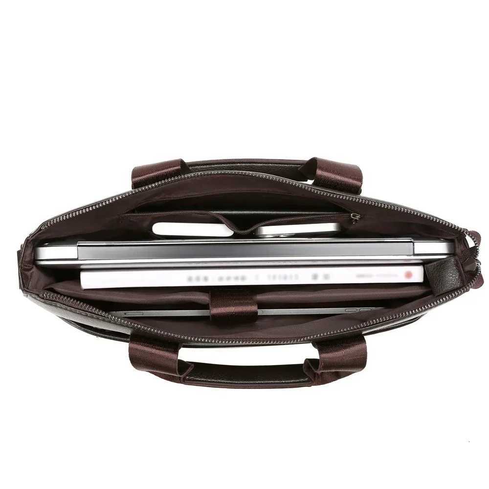 2024 New Brand Men Briefcase Bag High Quality Business PU Leather Shoulder Messenger Bags Office Handbag A4 Document Laptop Bag W251022