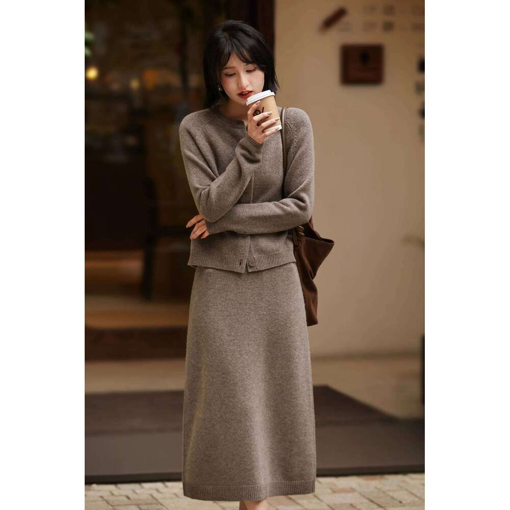 Row Wind Wool Cashmere Series ~ New Sweaters In Autumn And Winter/Overskirt Fashion Two-Piece Suit 251022