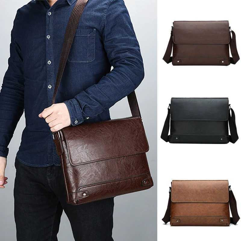 Briefcase For Men PU Leather Tote Boston Commuting Laptop Shoulder Executive Business Work Messenger Crossbody Side Designer Bag W251022