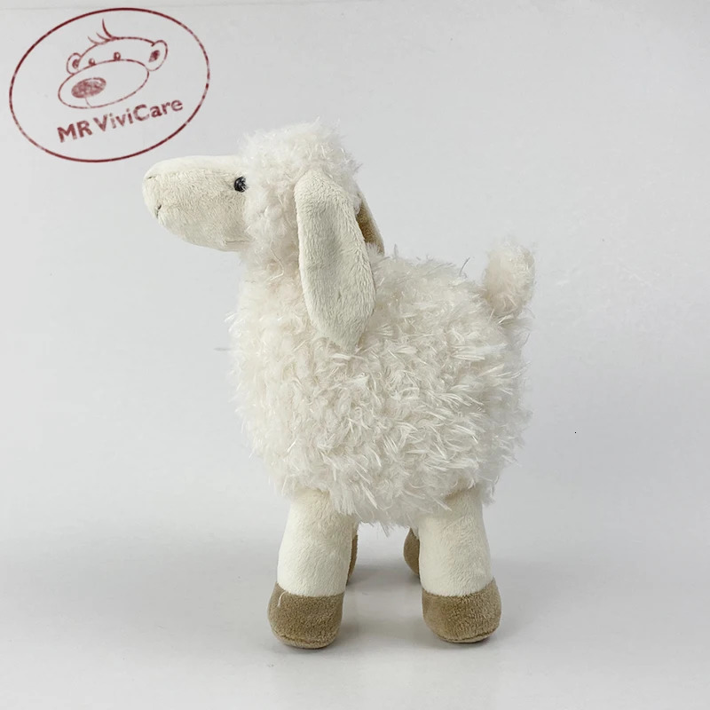 Children Soft White Sheep Plush Doll Baby Cute Animal Girls Stuffed Home Toys Sleeping Mate 251022 - view 3