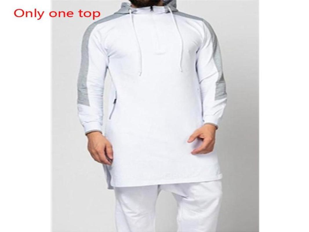 Men Jubba Thobe Muslim Arabic Islamic Clothing Abaya Dubai Kaftan Winter Long Sleeve Stitching Saudi Arabia Sweater Ethnic2655085