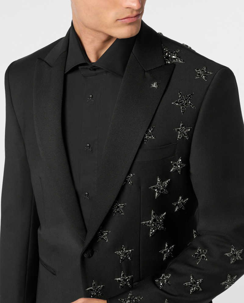 Elegant Men's Suit 2 Pieces Blazer Pants Peaked Lapel Special Occasion Party Prom Customized Plus Size trajes para hombre