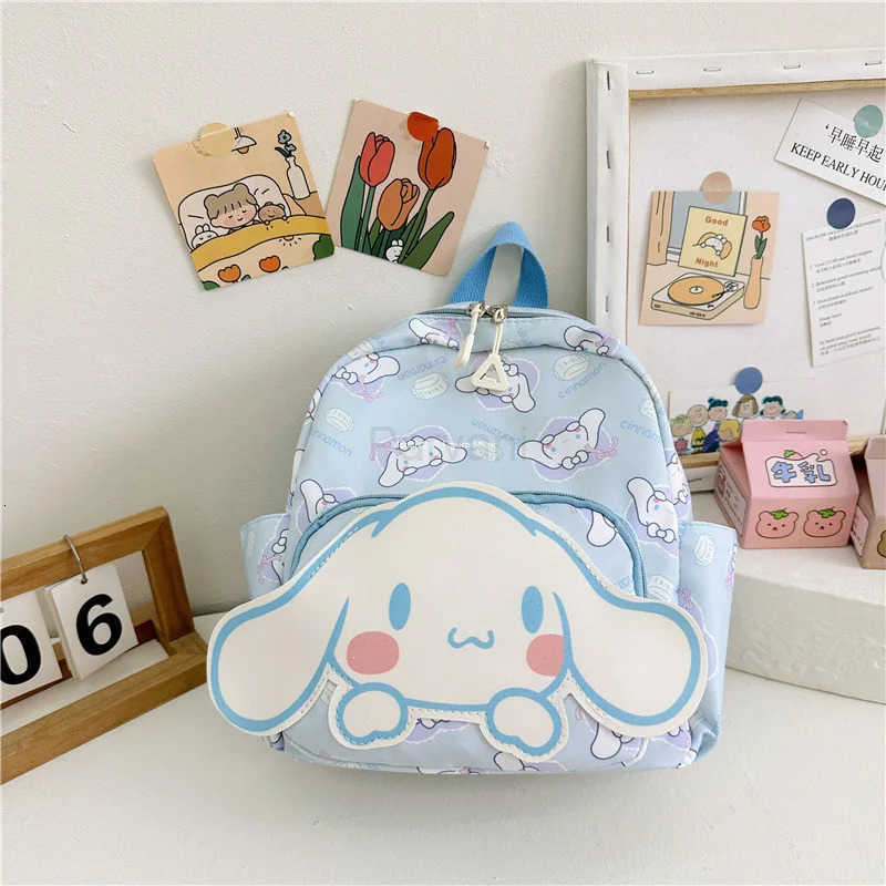 Sanrio Kid Schoolbag Backpack Hello Kitty Kuromi Cinnamoroll Printed Backpack Student School Supplies High Capacity Shoulder Bag L251022