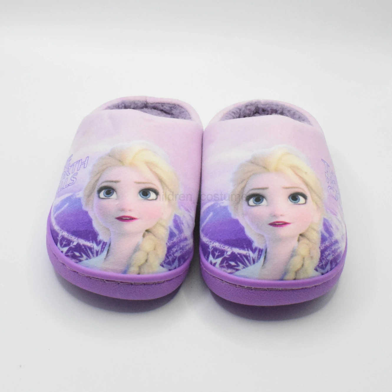 Disney Princess Elsa Winter Childrens Cotton Slippers Girls Parentchild Snow Non Slip Warm Indoor Baby Slippers Size 2439 H251022