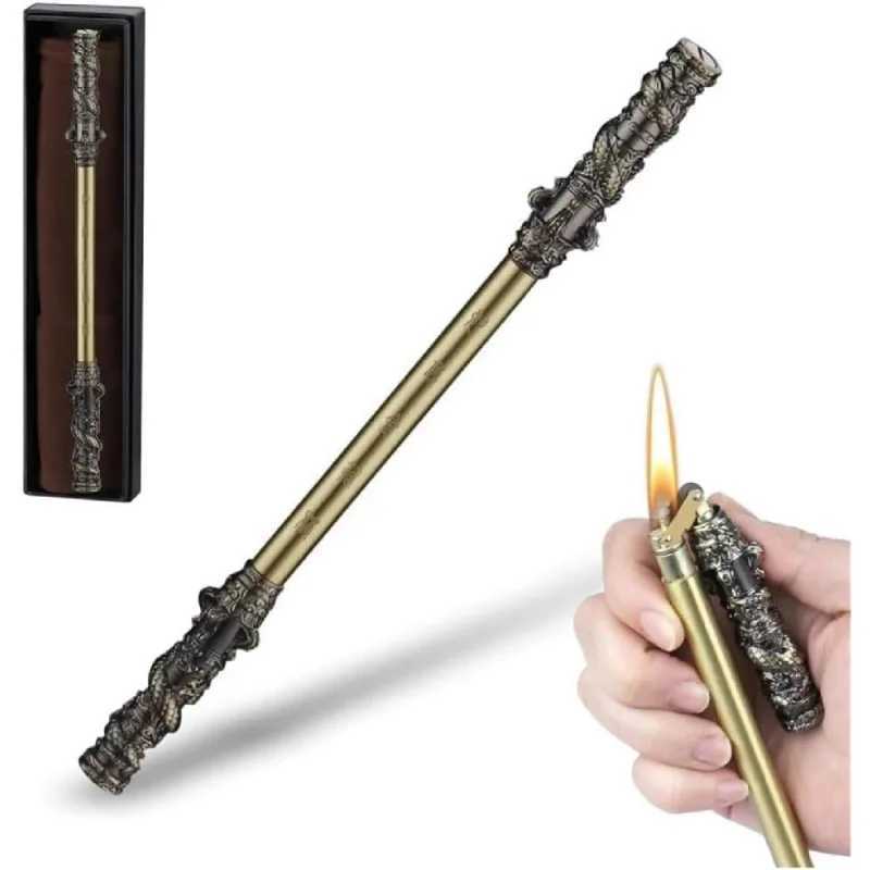 Cool Vintage Turbo Lighter Retro Brass Nunchaku Toy Rare Gadgets For BBQ Candles Outdoor Camping Gift For Men No Fuel C251022