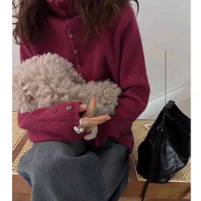 Soft Waxy Cashmere Knit Cardigan European Style Single-Breasted Sweater Long Sleeve Autumn Winter Fashionable Outerwear 251022