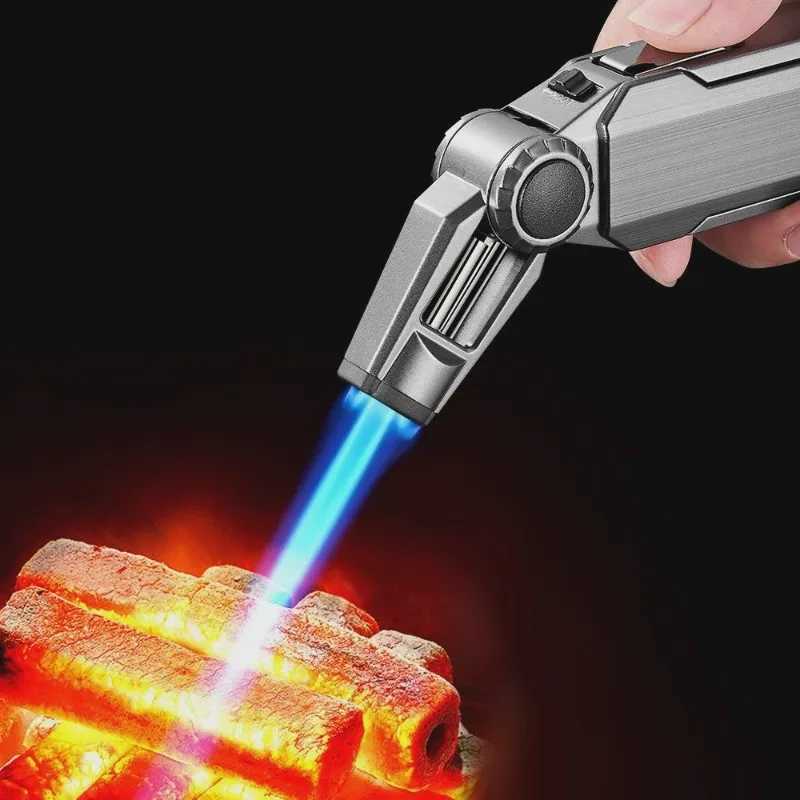 Foldable Kitchen Torch Lighter Windproof Inflatable Refillable JetFlame Igniters Cigarettes Lighters C251022
