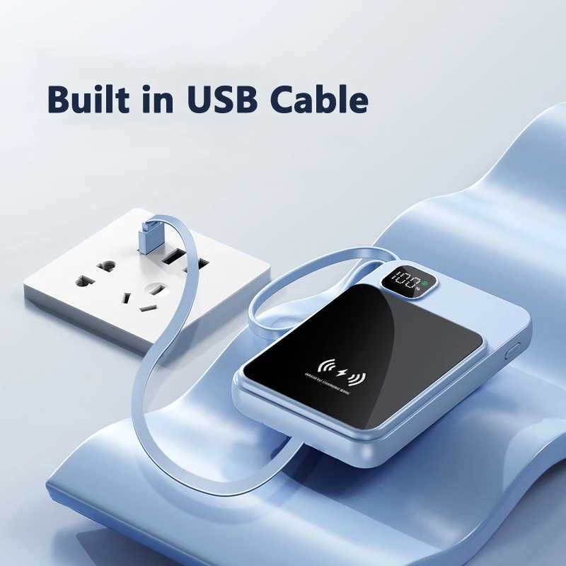 10000mAh Power Bank Built in Cable Magnetic Wireless 225W Fast Charger Powerbank for iPhone 17 16 J251114